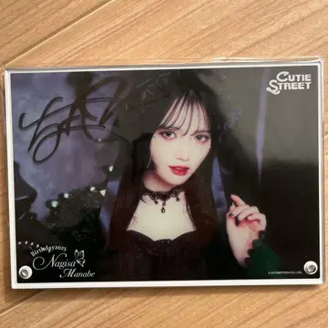 마나베 나기사 생일 기념 복권 A상 친필 사인! 아크릴 사진 패널