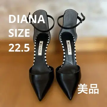 DIANA 블랙 스틸레토 하이힐