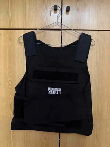 PRO CLUB 블랙 베스트 벨크로 테이프 포함