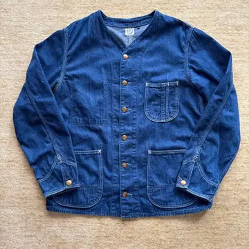 orslow 오어슬로우 노카라 데님 커버올 사이즈 1