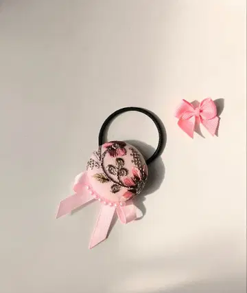 머리끈 인도 자수