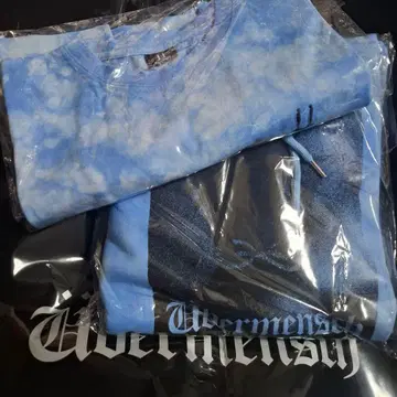 G-DRAGON 후디 티셔츠 타이 다이 블루 VER.