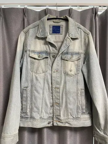 ZARA 자라 데미지 가공 데님 자켓 남성용 자켓 빈티지