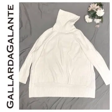 GALLARDAGALANTE 화이트 터틀넥 니트