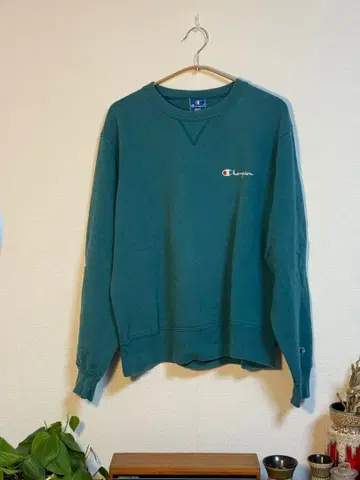 Champion 90s 빈티지 맨투맨 USA 자수 택