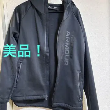 새상품급!! UNDER ARMOUR 풀 지퍼 자켓 M 블랙
