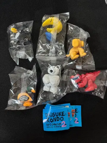 DAISUKE KONDO 아트 컬렉션 마스코트 피규어 2종 (총 6개)