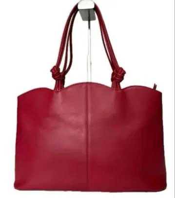 HAMANO 하마노가죽공예 가죽 레드 숄더 토트백