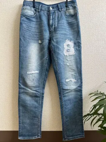 muta 라이트 블루 데미지 데님