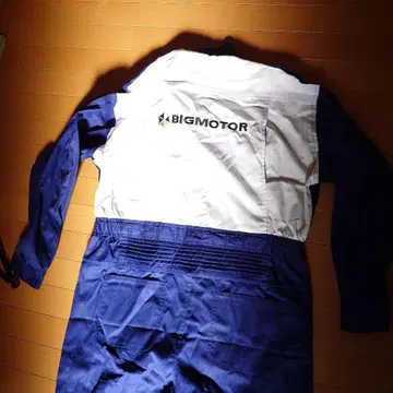 BIGMOTOR 긴팔 작업복 파랑