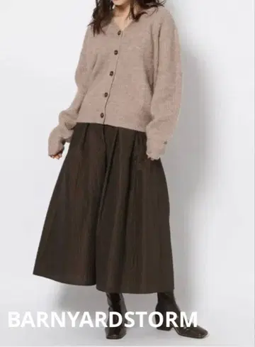 BARNYARDSTORM 모헤어 혼방 2WAY 니트 가디건 베이지