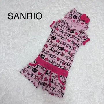 헬로키티 산리오 룸웨어 올인원 y2k M 핑크 점프수트