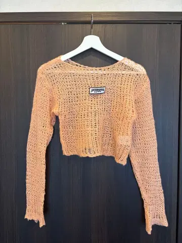 PAMEO POSE 크롭 니트 핑크