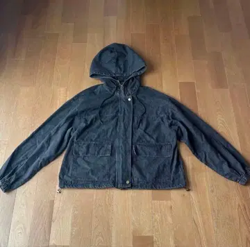 NUGU 후드 데님 점퍼 데님 후드티