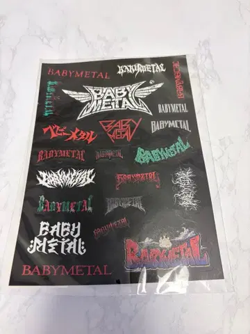 BABYMETAL 로고 스티커 시트