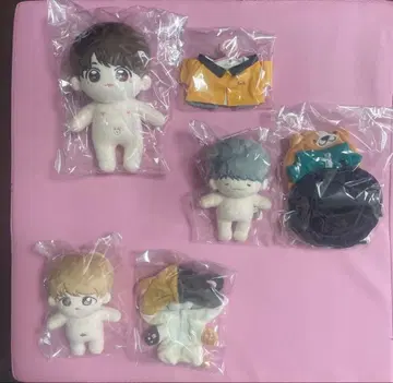 BTS 봉제 인형 3체 세트 국 슈가 지민