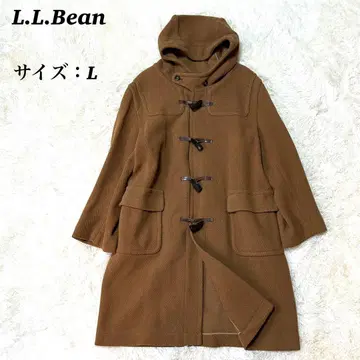컨디션 최상 엘엘빈 헤링본 더플 코트 토글 브라운 L 사이즈