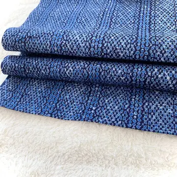 유카타 옷감 남성용 도쿄본염 면 100% 파랑 pt032