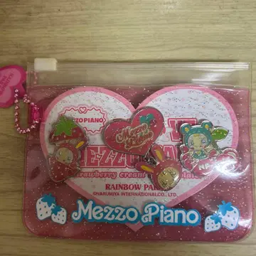 Mezzo Piano 핀 배지 세트 하트 파우치 포함 헤이세이 레트로