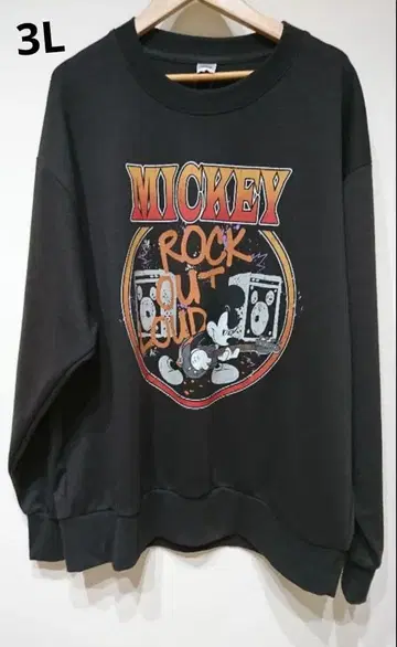 새상품 미키마우스 락 트레이닝복 3L