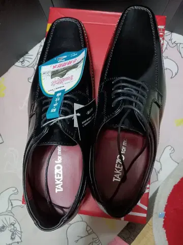 TAKEZO 비즈니스 슈즈 블랙 6시간 방수