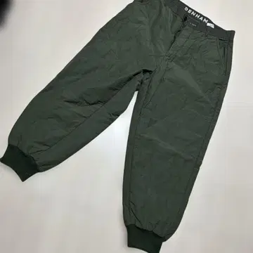 DENHAM 올리브 그린 퀼팅 팬츠