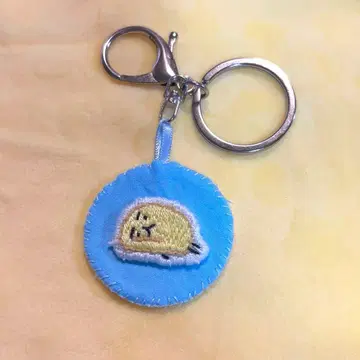 이모티콘 아이 자수 키링 2