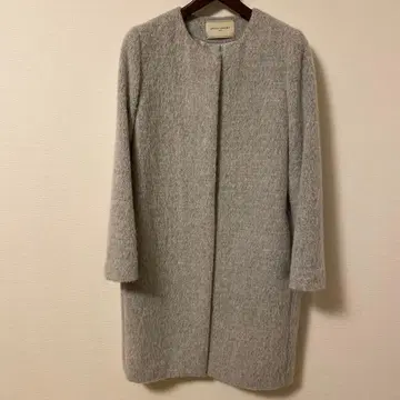 모헤어 울 노카라 코트