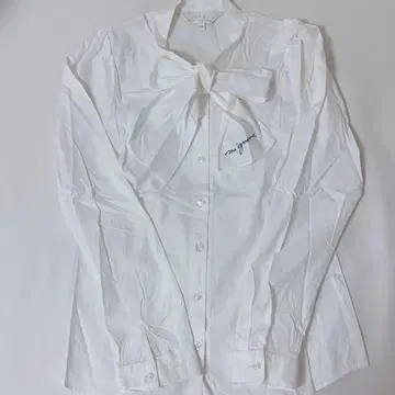 agnes b 리본 블라우스