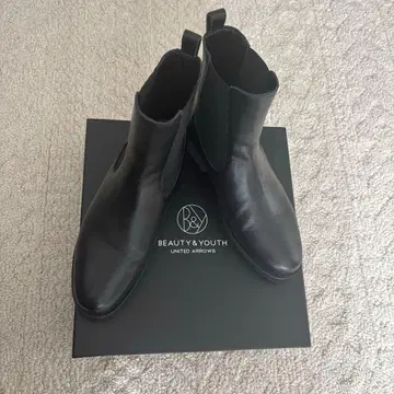 [ 새상품급 ] 가죽 사이드 고어 부츠