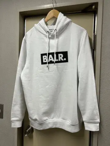 BALR. 화이트 후드티 L 사이즈