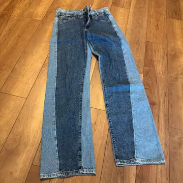 ZARA 패치워크 데님 스트레이트