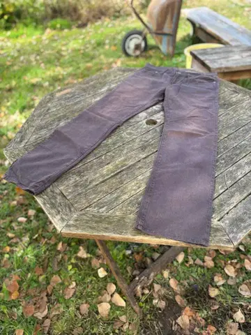 GAP 프리미엄 스트레이트 데님 팬츠 브라운 후염 사양