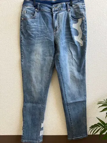 muta 데미지 가공 라이트 블루 데님