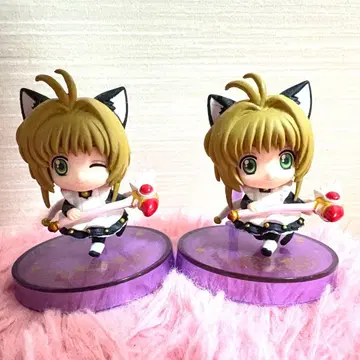 카드캡터 사쿠라 쁘띠캐릭터 고양이 귀 키노모토 사쿠라 피규어 세트