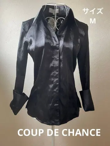 COUP DE CHANCE 셔츠 블라우스 블랙 M 여성용
