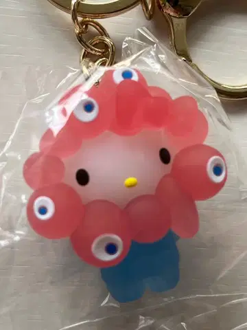 나리키리 3D 마스코트 미야쿠미야쿠 키티 클리어 키링 1개