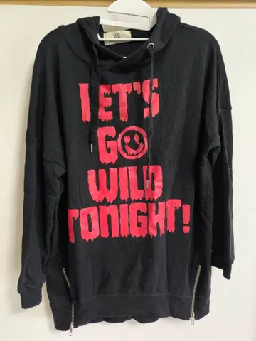 [ wwl!.! ] 데드 스마일 프린트 후드티