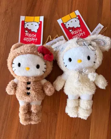 헬로키티전 마스코트 홀더 키티 곰 눈토끼 세트