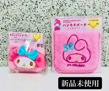 [ 새상품 ] Sanrio 산리오 카페 슬리브 손수건 파우치 마이멜로디