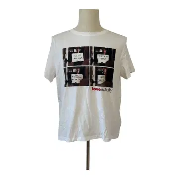 [ 새상품 미사용 ] 러브 액츄얼리 무비T L 사이즈 화이트 H&M