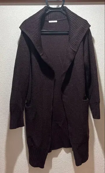 롱 니트 가디건 미사용