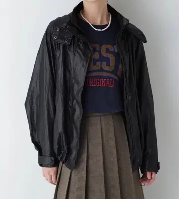 휴먼 우먼 나일론 샤인 새틴 블루종