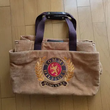 TOMMY HILFIGER 코듀로이 토트백