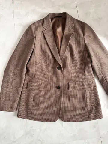 새상품 UNIQLO 여성용 글렌체크 테일러드 자켓