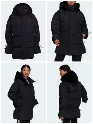 [ 한국 한정판 ] adidas 2way 후드 부착 다운 자켓