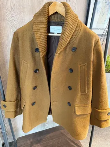 TOMORROWLAND 브라운 울 피 코트