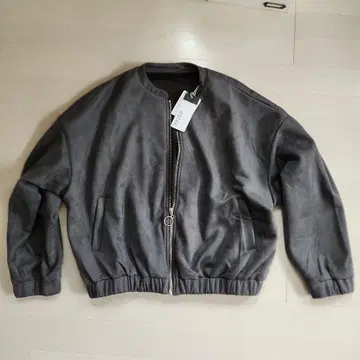 mitis M 사이즈 스웨이드 느낌 자켓 그레이