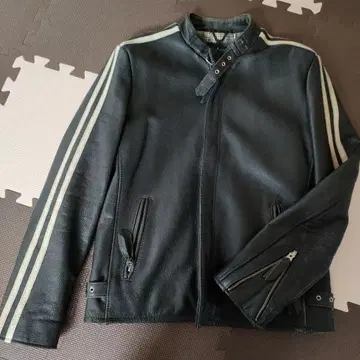 Schott 블랙 가죽 라이더 자켓 M