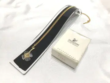 스와로브스키 크리스탈 목걸이 클로버 모티브 골드 계열